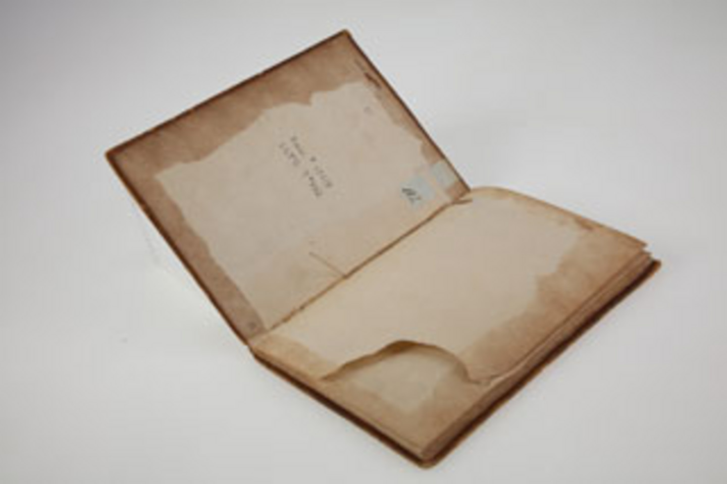 Foto eines historischen, beschädigten Buches aus dem Jahr 1494.